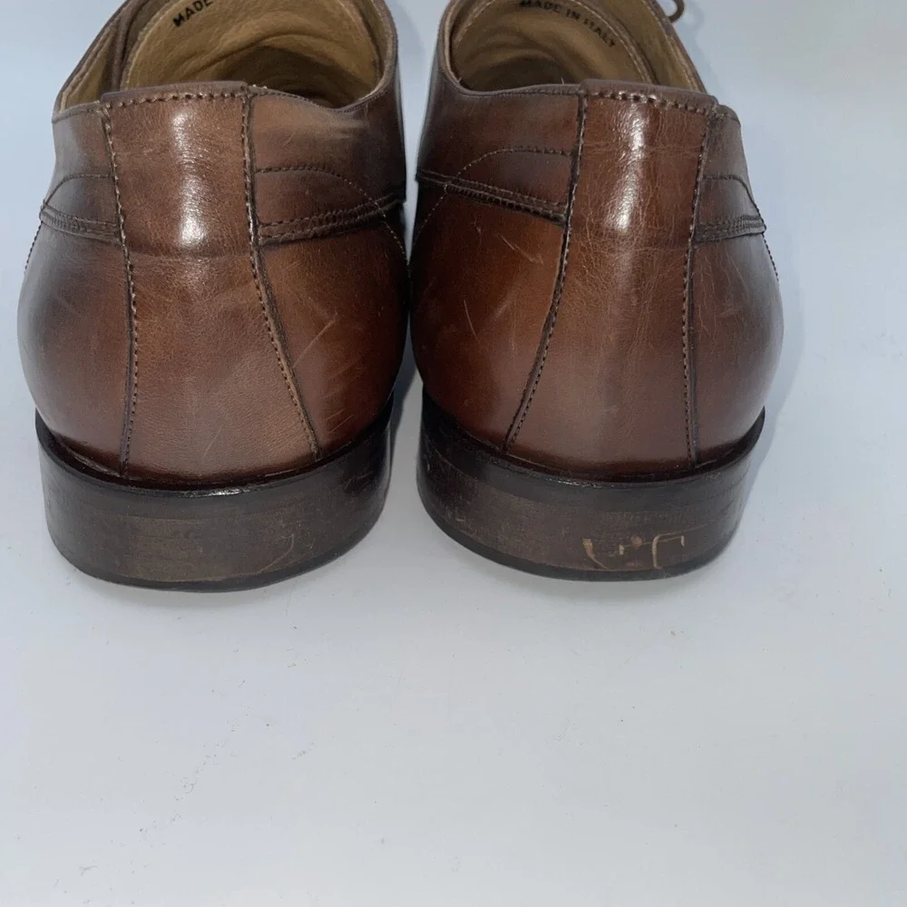 Mercanti Fiorentini Oxfords Apron Toe Shoes US 13 Brown‎ Leather ITALY